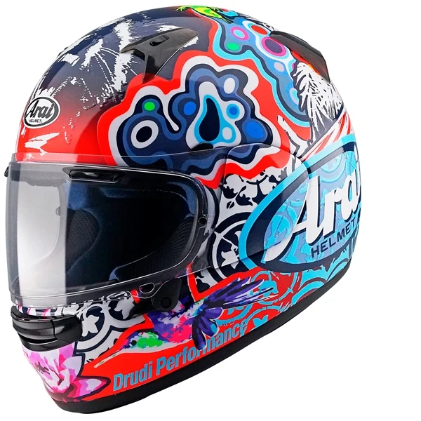 Arai Casque Regent-X Graphic - Rouge Jungle/Bleu/Blanc