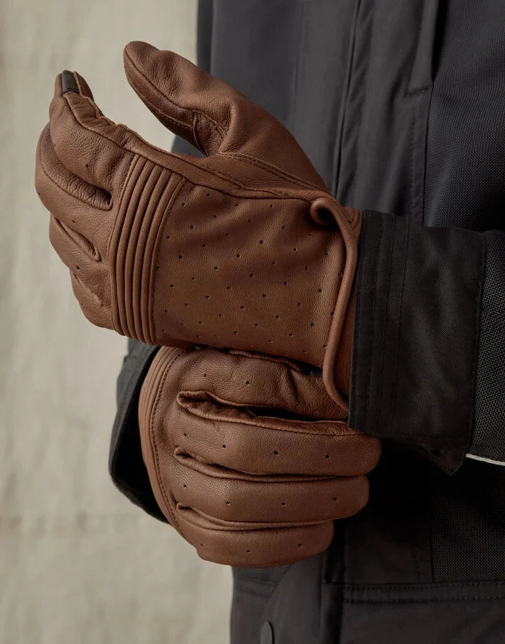 Belstaff Montgomery Gants Oxblood