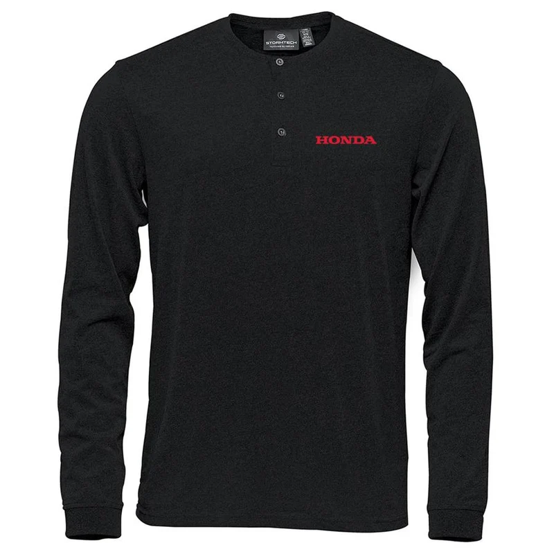Tee-shirt Henley à manches longues Honda