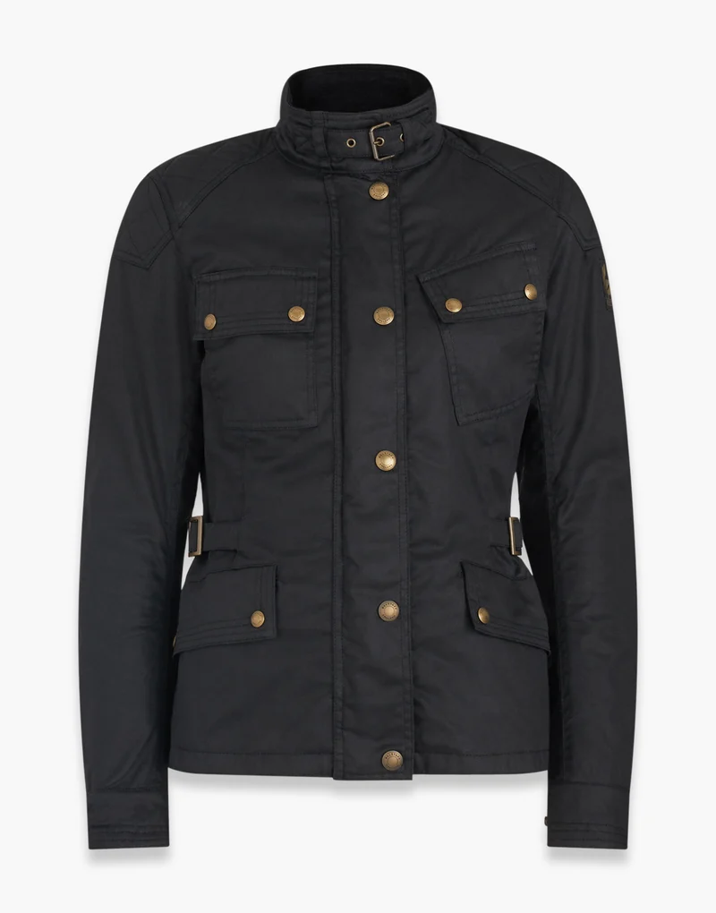 Belstaff Phillis 2.0 Veste technique en cire pour femme - Noir