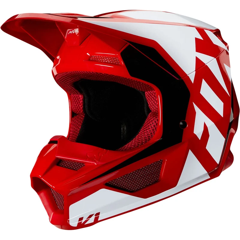 Fox Casque de motocross Racing V1 PRIX pour les jeunes ROUGE