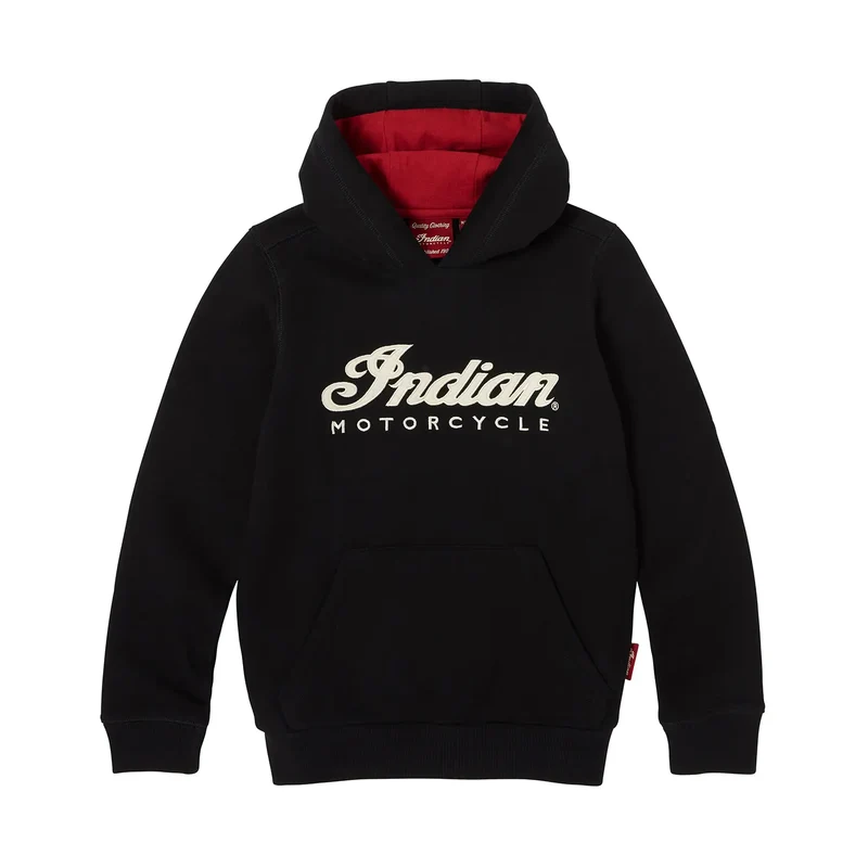 Youth Applique Headdress Hoodie, Black