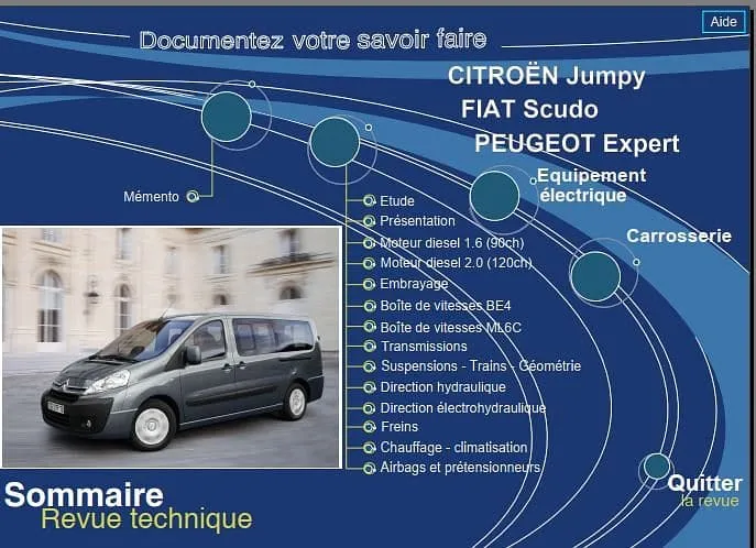 Revue technique Peugeot Expert Citroën Jumpy Fiat Scudo