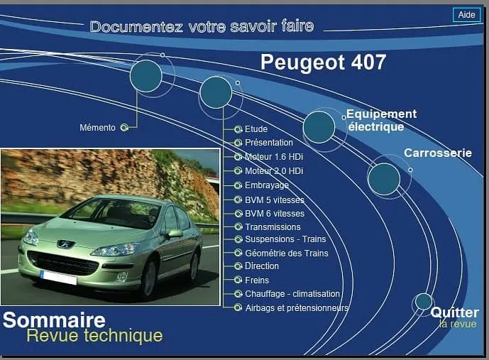 manuel de réparation Peugeot 407