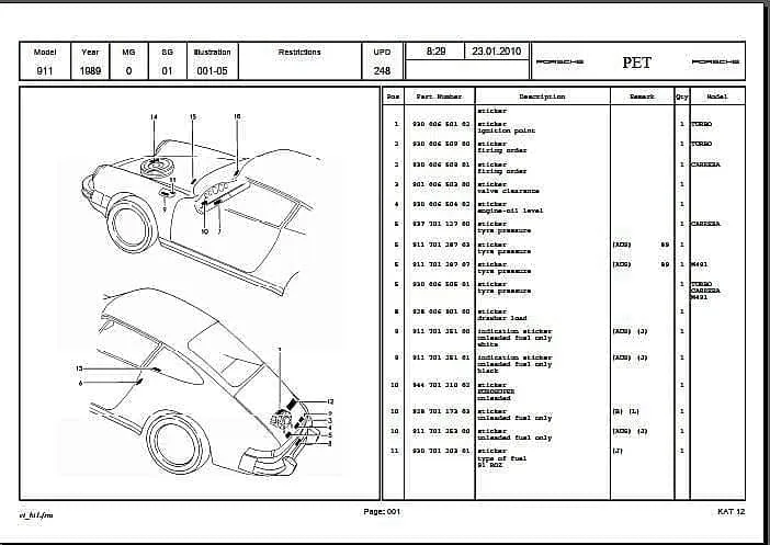 manuel d'atelier Porsche 911 1983 1989