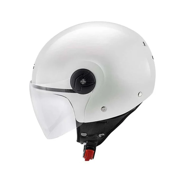 KAPPA KV40S Moto Cara Abierta Casco Blanco Brillante