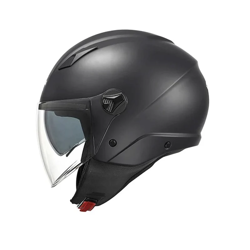 KAPPA KV57B Moto Cara Abierta Casco Negro Mate