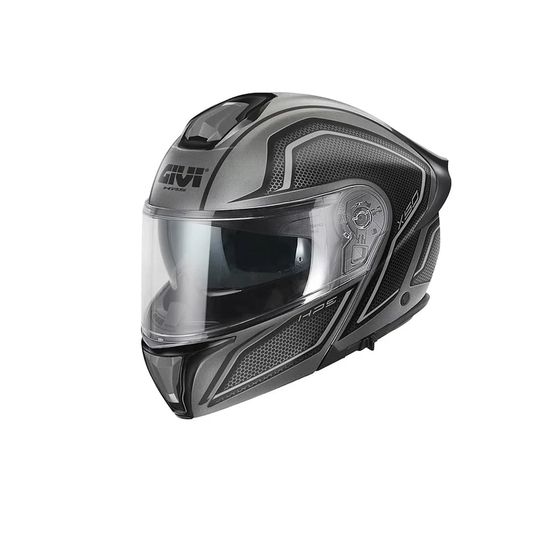 GIVI X50 Flip Up Solid Carbon Casco Modular De Motocicleta Negro Gris