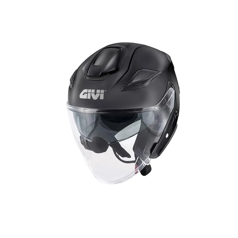 GIVI X29 Fiber Casco Jet Abierto Para Scooter Negro Mate