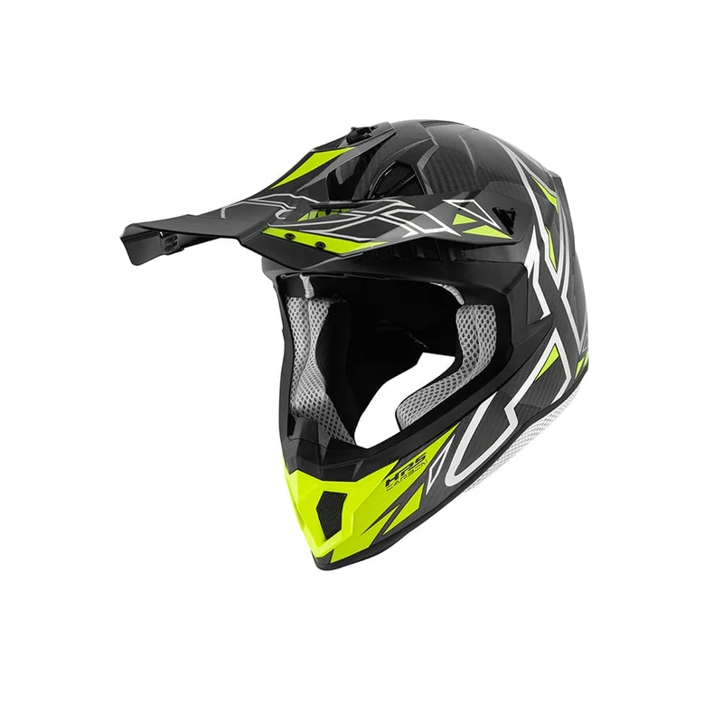 Givi 70.1 VECTOR Carbono Casco de motocross Plata Amarillo