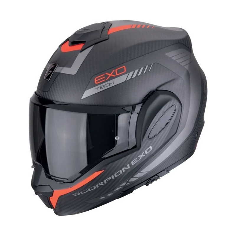 Scorpion EXO Tech Evo Carbon Cosy Flip Front Casco de motocicleta