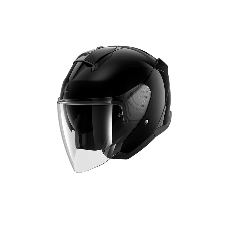 SHARK SKWAL JET BLANK MOTOCICLETA CARA ABIERTA CASCO NEGRO