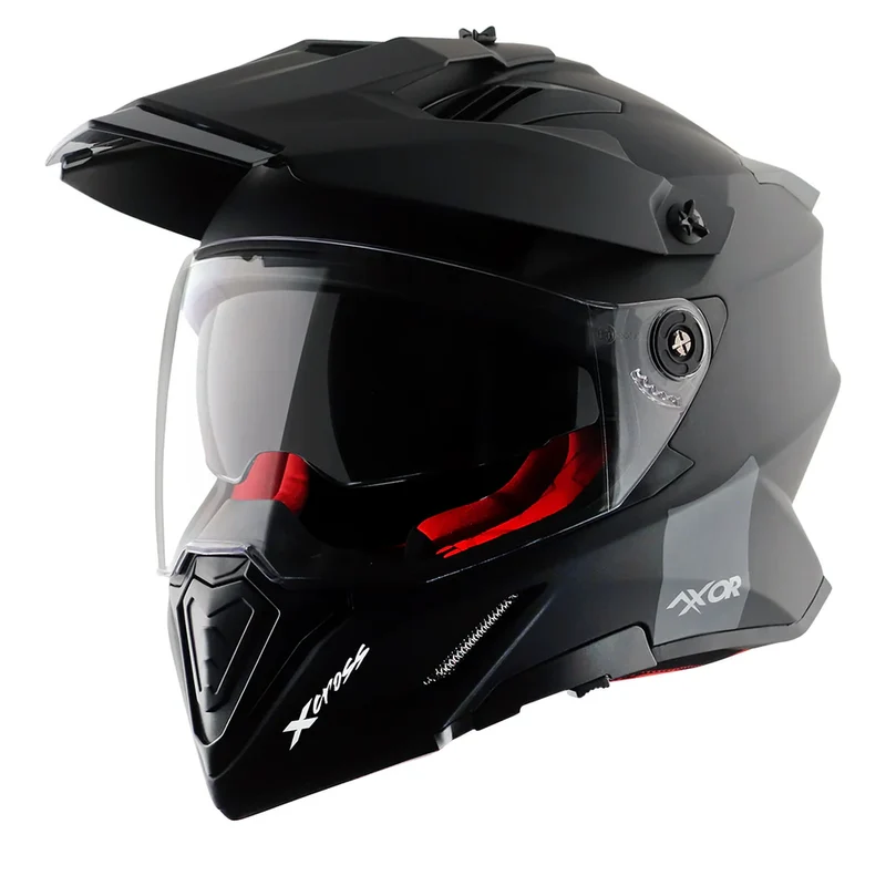 AXOR X-CROSS CASCO DOBLE VISERA DEPORTIVO DUAL MOTOCICLETA NG MATE