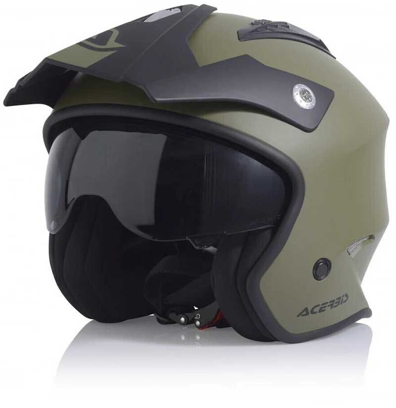ACERBIS JET ARIA 22-06 718 CASCO AVENTURO DE MOTO Military VERDE