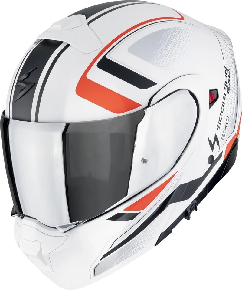 SCORPION EXO-930 EVO ARDENS CASCO MODULAR MATE NEGRO ROJO