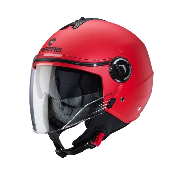 CABERG IVIERA V4 X Casco De Moto Jet Urbano Rojo Mate