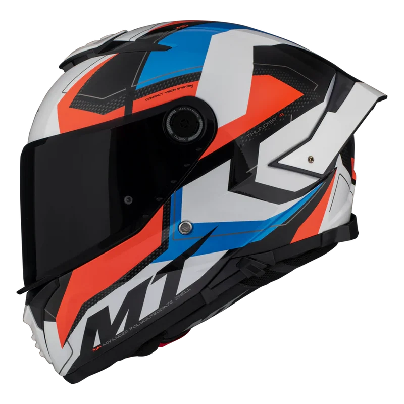 MT THUNDER 4 SV VALIANT INTEGRAL DEPORTIVO TURISMO CASCO DE MOTO A0 PERLA BRILLANTE