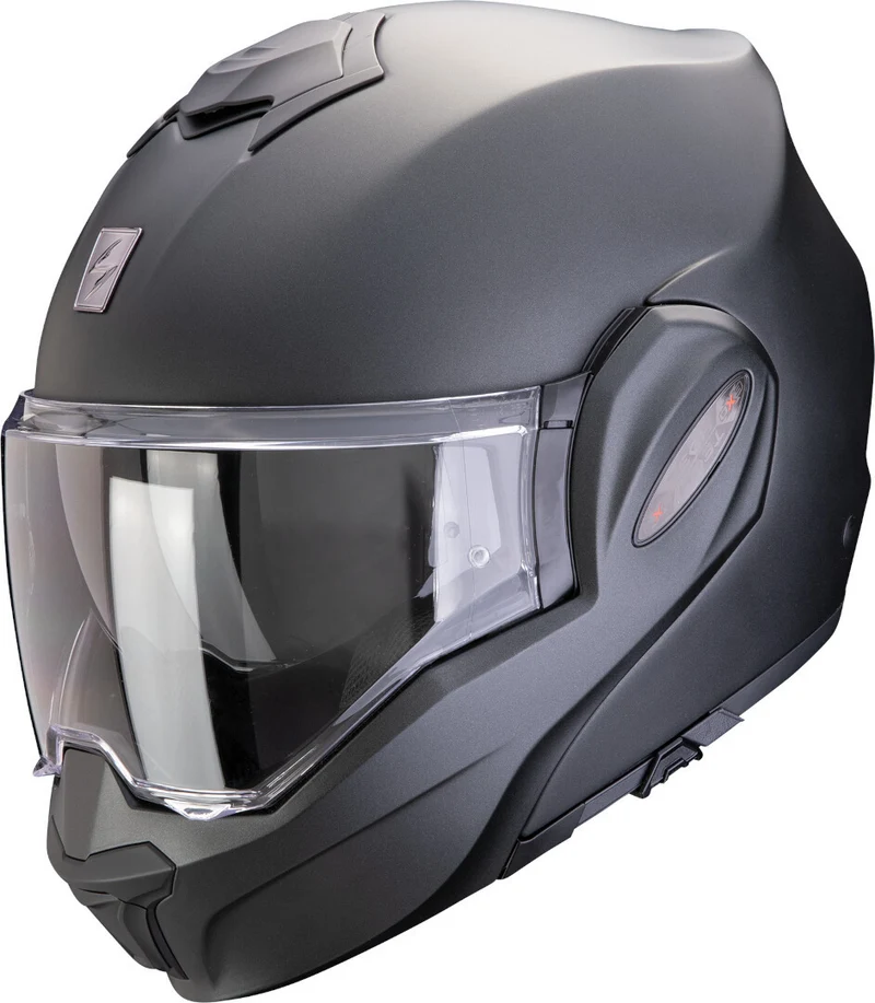 SCORPION Exo-Tech Evo Pro Solid Casco Modular Negro Pearl Mate