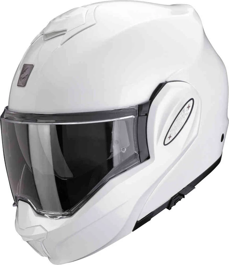 SCORPION Exo-Tech Evo Pro Solid Casco Modular Blanca perla