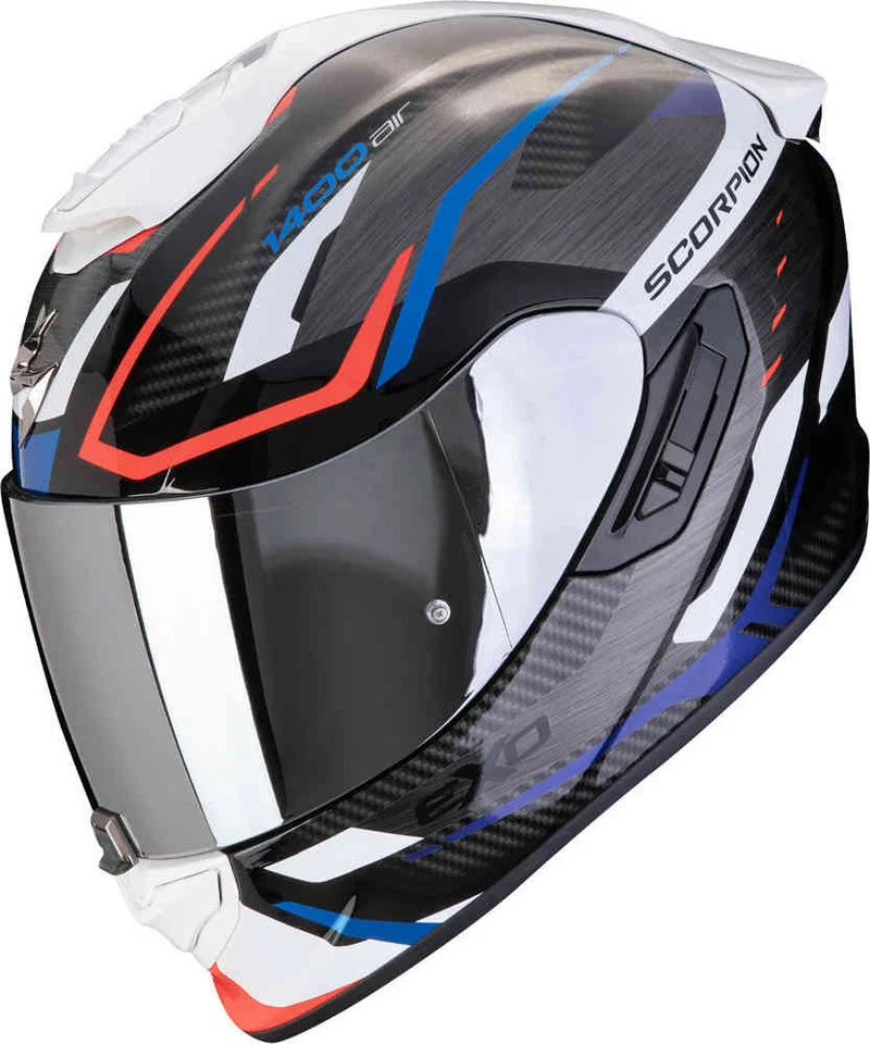 SCORPION EXO-1400 EVO II AIR ACCORD INTEGRAL CASCO Negro-Azul-Blanco