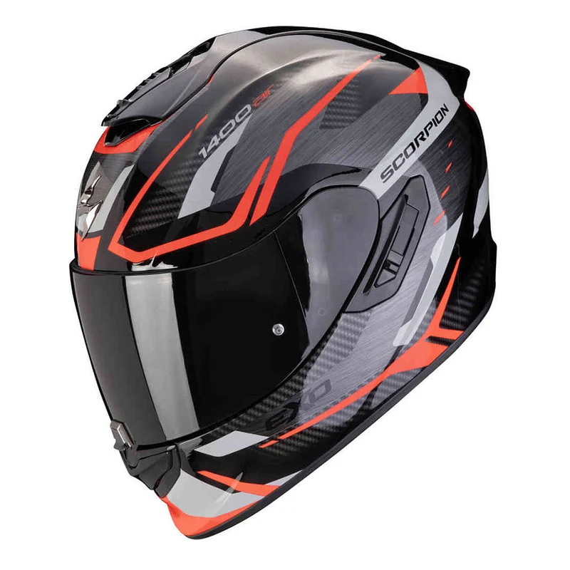 SCORPION EXO-1400 EVO II AIR ACCORD INTEGRAL CASCO Gris-Rojo