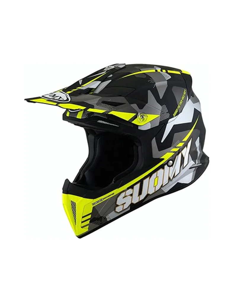 SUOMY-CASCOS X-WING CAMOUPLANOER MATT YELLOW