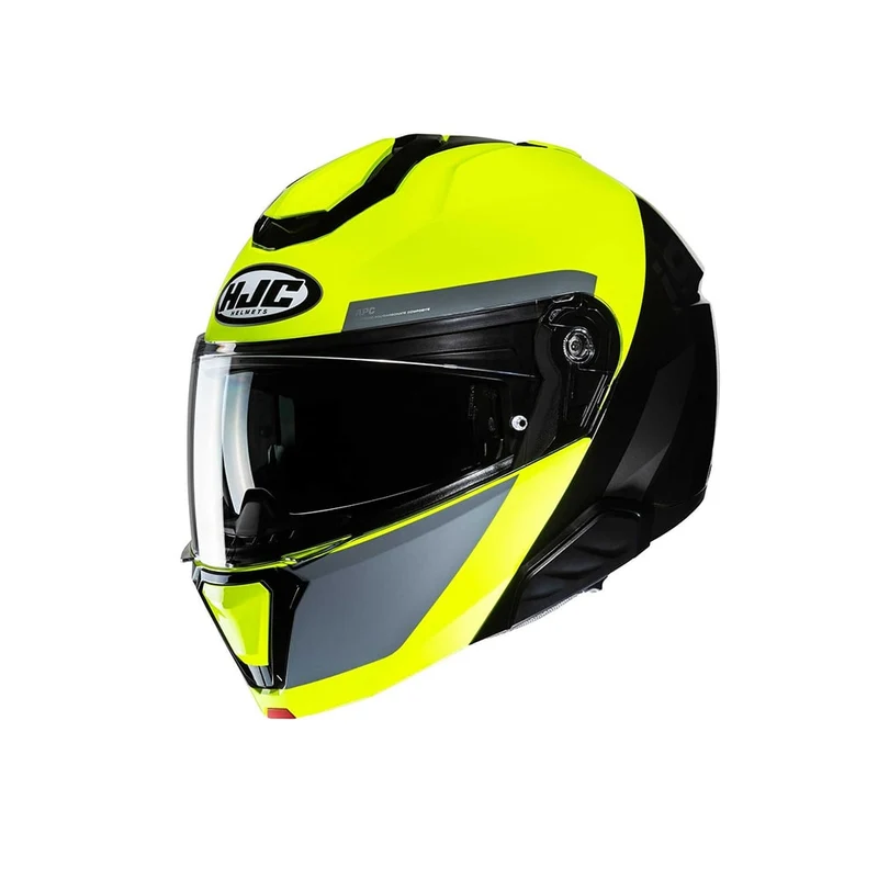HJC i91 BINA MC3H Moto Casco Modular negro Amarillo