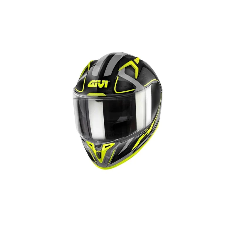 GIVI 50.8 Moto Integral Casco Negro Titanio Amarillo (RCB)