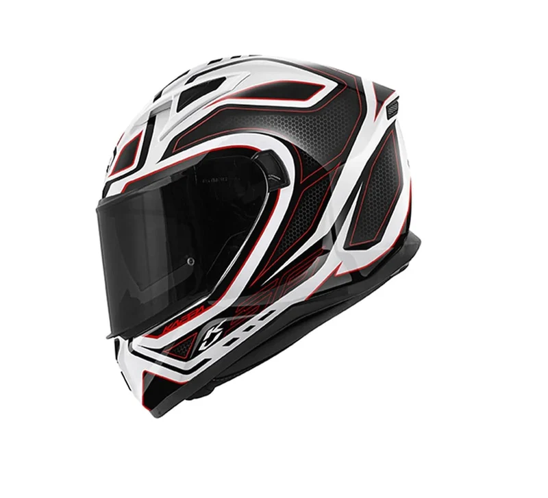 KAPPA KV56 Moto Integral Turismo Casco Rojo Neon Blanco