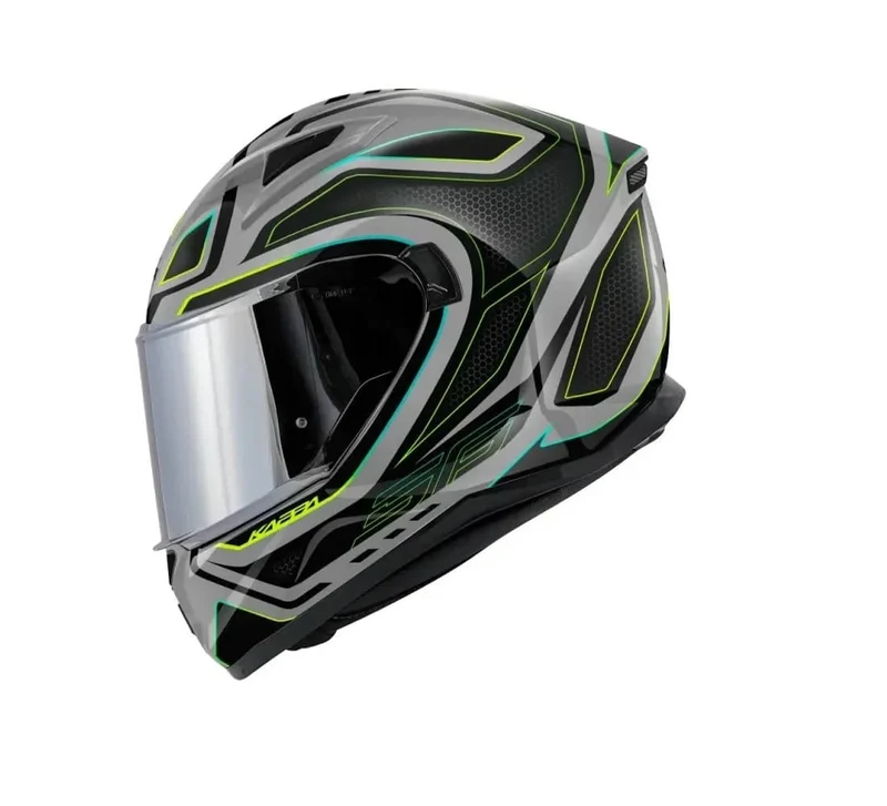 KAPPA KV56 Moto Integral Casco Neon Gris