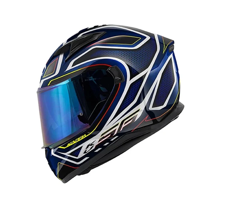 KAPPA KV56 Moto Integral Casco Neon Negro Azul