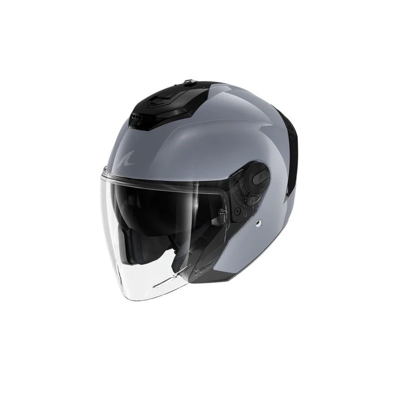SHARK RS JET Blank plateada Pistola Casco