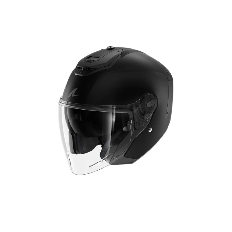 SHARK RS JET BLANK Matte Negro Casco