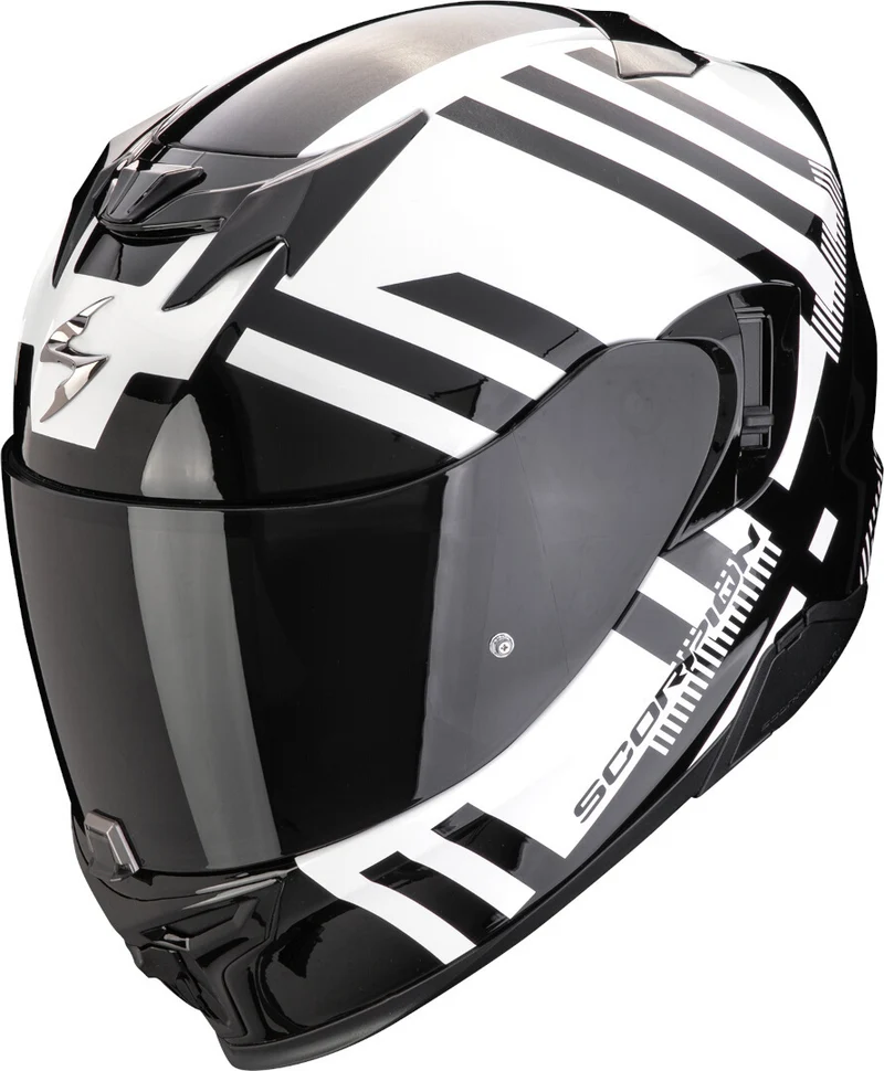 SCORPION CASCOS INTEGRALES EXO-520 EVO AIR BANSHEE BLANCO PERLA NEGRO