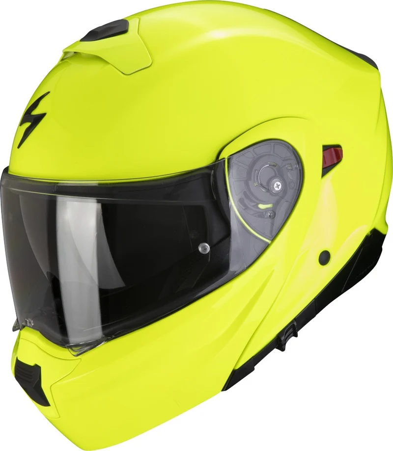 SCORPION EXO 930 EVO SOLID INTEGRAL ABATIBLE CASCO NEON AMARILLO