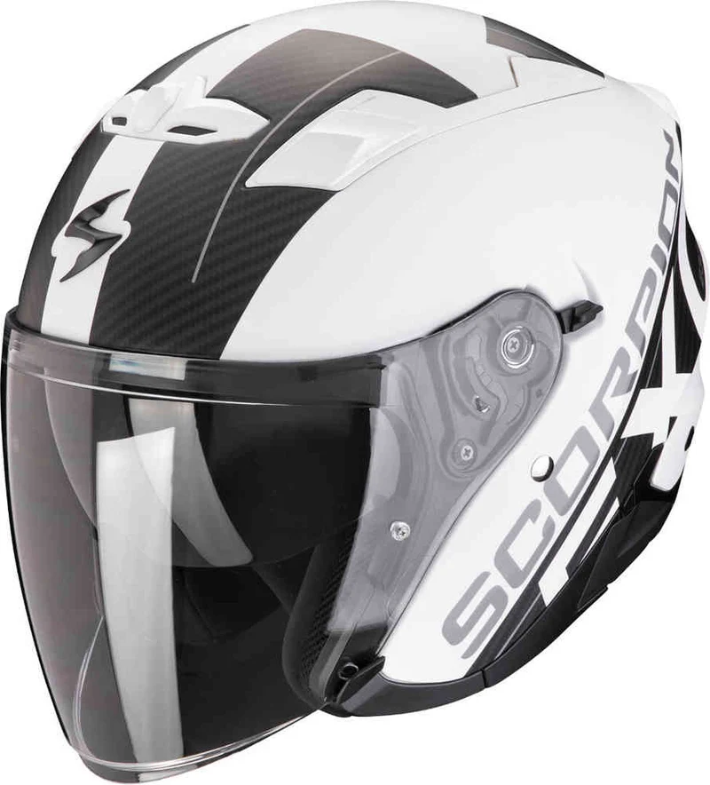 SCORPION EXO 230 QR Abierto Casco Blanco Mate Negro