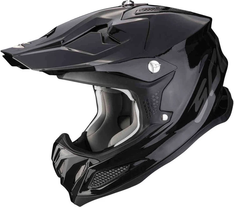 SCORPION VX 22 AIR SOLID Motocross Casco Negro