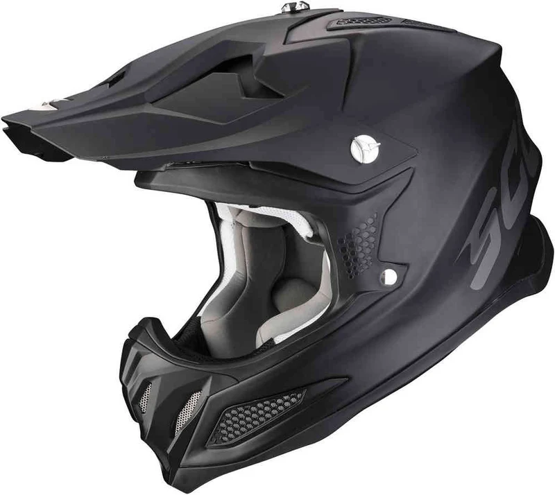 SCORPION VX 22 AIR SOLID Motocross Casco Negro mate