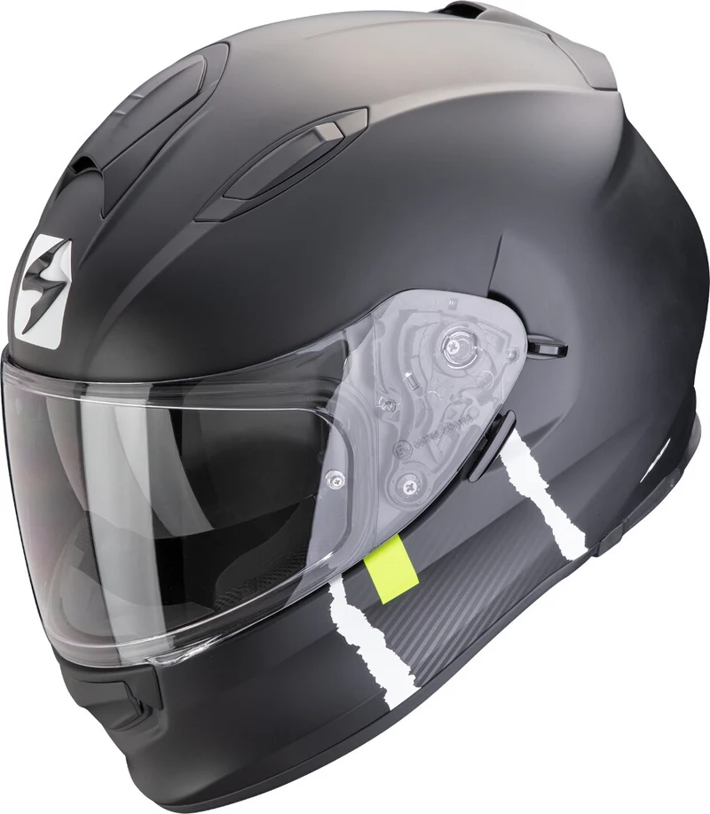 SCORPION CASCOS INTEGRALES EXO 491 CODE NEGRO MATE PLATA