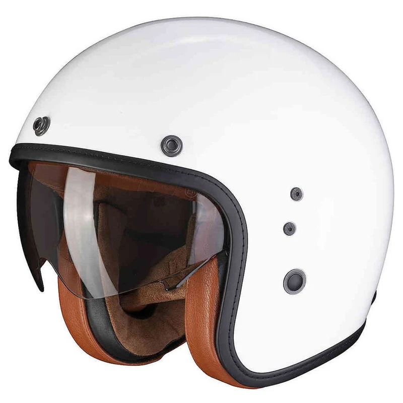 SCORPION - BELFAST EVO LUXE ABIERTO CASCO Blanco