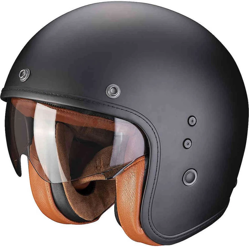 SCORPION BELFAST EVO LUX ABIERTO CASCO Negro mate