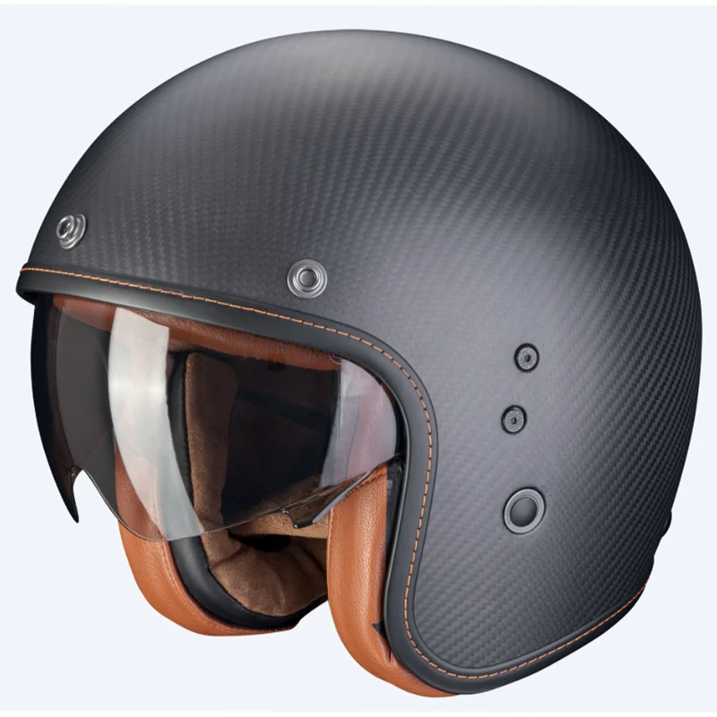 SCORPION BELFAST EVO CARBON SOLID ABIERTO CASCO Negro mate