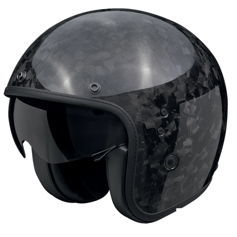 SCORPION BELFAST CARBON EVO ONYX Abierto Casco Negro Mate