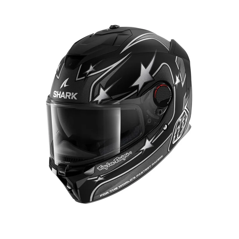 SHARK SPARTAN GT PRO TLD FLAGSTAFF CASCO DE MOTO INTEGRAL NEGRO ANTRACITA PLATEADO