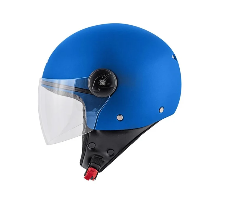 KAPPA KV40 Hawaii Moto Cara Abierta Casco Azul Mate