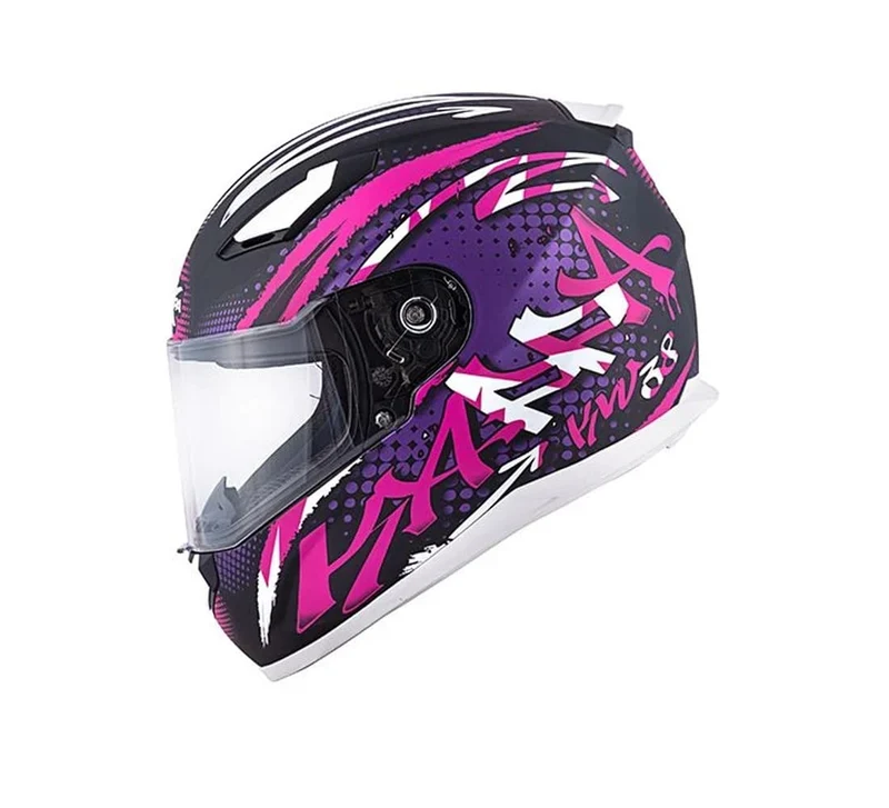 KAPPA KV38 Houston Señora Motocicleta Integral Casco Rosa Morado Negro