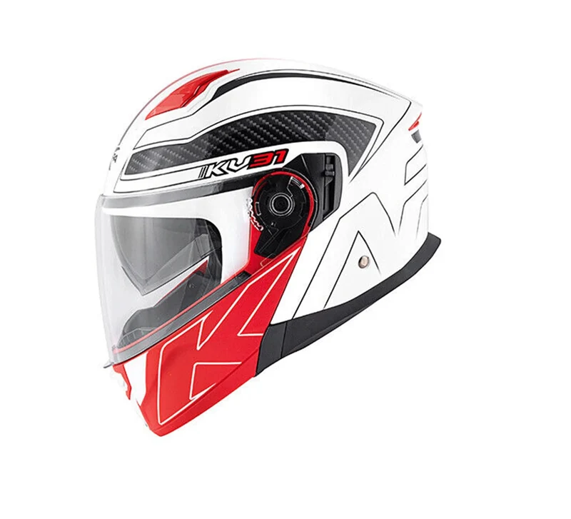 KAPPA KV31 Arizona Moto Abatible Casco Blanco Negro