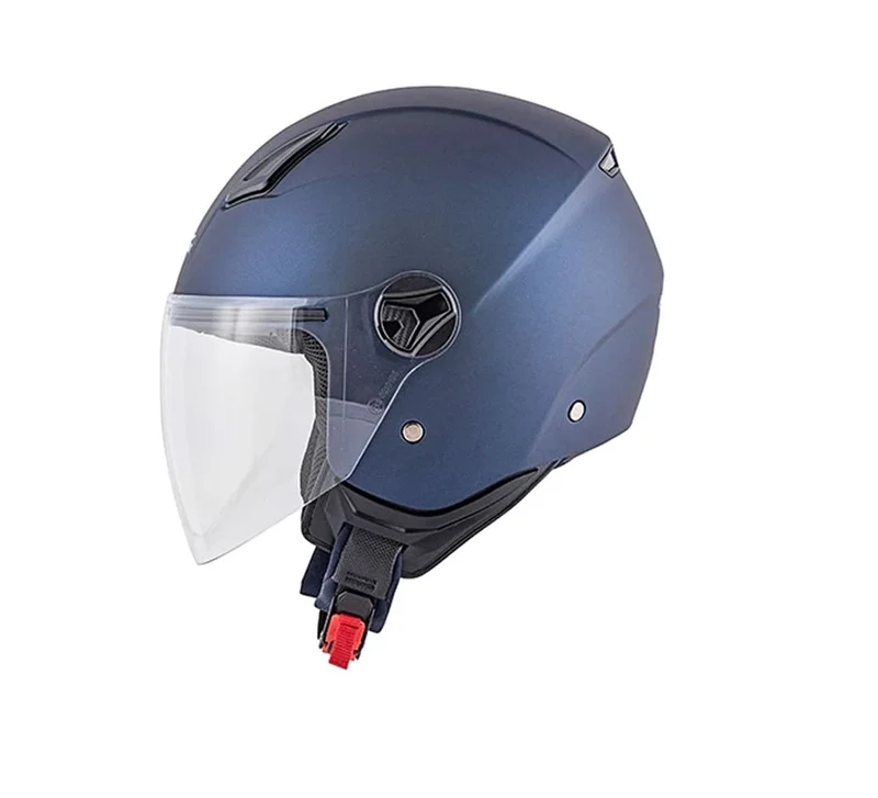 KAPPA KV28 EVO Moto Cara Abierta Casco Amarillo Mate Azul