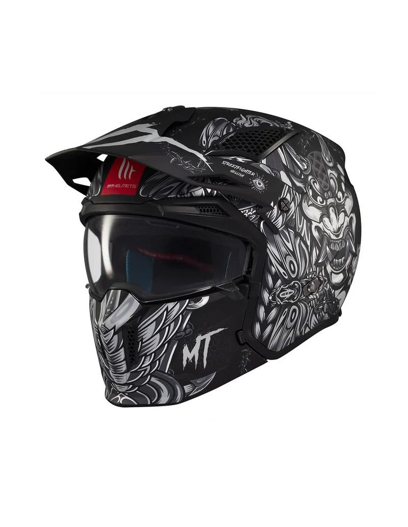 MT STREETFIGHTER S SV HELLISH DEPORTIVO DUAL MODULAR CASCO DE MOTO B2 MATE
