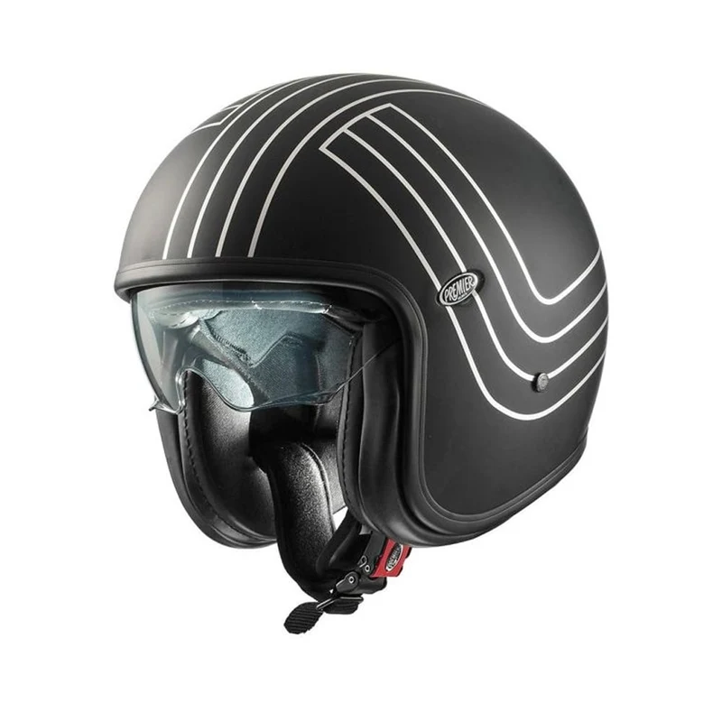 PREMIER VINTAGE EX SILVER CHROMED BM CASCO JET MOTOCICLETA